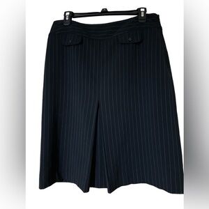Ann Taylor‎ Black Pin Striped Pencil Skirt Suit Skirt Size 10 Career Office